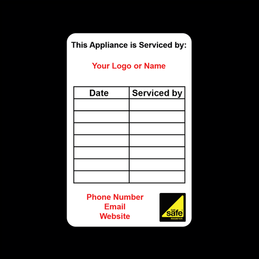 Gas Boiler Service stickers