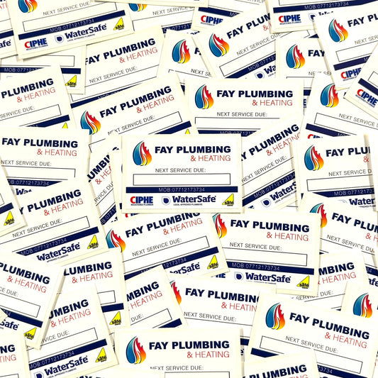Boiler Service stickers